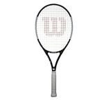 wilson Surge Elite 105 Adults Tennis Racket (Available in Grip Sizes 1 to 4) (Grip 3 (4 3/8'')), Black, White, One Size