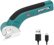 GARTOL Electric Cardboard Cutter, Cordless Electric Scissors for Box, Plastic, Carpet, Fabric, Leather, Cardboard, Low Noise, Portable Powerful Rotary Cutter for Sewing, Crafts, DIY Projects