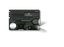 Victorinox Swiss Card Lite, Swiss Made Pocket Tool, 13 Functions, LED, Magnifier, Black Transparent, One Size, (0.7333.T3)