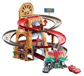 Disney and Pixar Cars Radiator Springs Mountain Race Playset with 2 Vehicles, Gift for Cars Fans Ages 4 Years Old & Up, HHL84