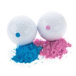 XY Gender Reveal Baby Gender Reveal Exploding Golf Balls - Pink And Blue Set For Boy Or Girl Gender Reveal Party (1 Pink Ball And 1 Blue Ball) Off White