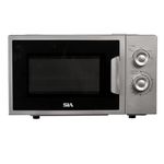 SIA FAM21SI 20L Silver Microwave, Freestanding, Analogue Dials, 700W, 2 Years Parts and Labour Guarantee