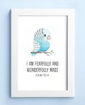 Elben Creatives - I am fearfully and wonderfully made - Psalm 139:14 Children Bible Verses Frames/Christian Gift for Children