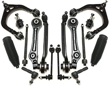 PartsW - 16 Pc Complete Suspension Kit All 6 Lower & Upper Control Arm, All 6 Inner Outer Tie Rod Ends & Boots, 2 Sway Bar Link, All 6 Ball Joints