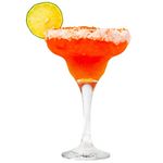 Vikko Margarita Glasses Set of 6, 10 Ounce, Crystal Clear Margarita Glass, Cosmopolitan Glassware for Margaritas, Frozen Drinks, Pina Coladas and Cocktails, Margarita Cups