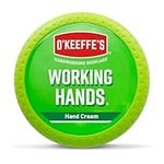 O’Keeffe’s Working Hands, 96g Jar - Hand Cream for Extremely Dry, Cracked Hands | Instantly Boosts Moisture Levels, Creates a Protective Layer & Prevents Moisture Loss