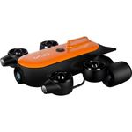 Camoro Underwater Drone T1 with 4K UHD Action Camera RC ROV Underwater Robot with Claw Real-time Steaming for Fishing Recording Adults (Orange 150m)