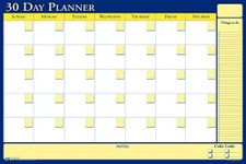 House of Doolittle Plan-A-Board 30/60 Day Non-Dated Laminated Planner Reversible 48 x 32 Inch (HOD6311)