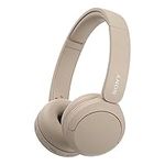 Sony WH-CH520 Wireless Bluetooth Headphones - up to 50 Hours Battery Life with Quick Charge, On-ear style - Beige