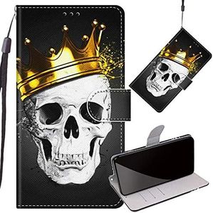Yiizy Funda para Apple iPhone 6s / iPhone 6 Carcasa, Diablo Tapa Cuero Piel Billetera Silicona TPU Cover Carcasa para iPhone 6s / iPhone 6 Ranura Tarjeta Soporte Cierre Magnético Protectora