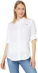 Columbia Women's Tamiami II Long Sleeve Shirt, 2024 White, Medium