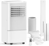 Air Choice Portable Air Conditioner, 10000 BTU Air Conditioner Portable for Room Up to 450 Sq.Ft, Remote Control, 24H Timer, Air Cooling Unit 3-in-1 as Cooler Dehumidifier Fan, Window Kit Included