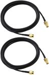 EMSea 2X SMA Male to SMA Female RG174 Antenna Extension Coaxial Cable 1m for 4G LTE Router Gateway Modem Cellular Router Gateway SDR Dongle Receiver