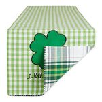 DII St. Patrick's Day Collection Tabletop, Table Runner, 13x72, Green Plaid