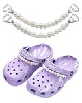 JFJEWER 2 Pcs Shoe Charms Shoe Chains for DIY Your Clog Sandals, Favors Gifts for Party/Christmas for Women Girls Boys, Plastic, No Gemstone