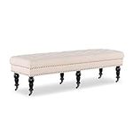 Linon Isabelle Bed Bench, 62-Inch, 
