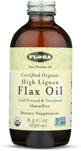 Flora High Lignan Flax Oil Certified Organic, 8.50-Ounce