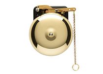 Bevin Bells Brass Trip Gong | Traditional Prize Fighter 6" Boxing Bell | Loud & Made of Steel & Brass | Boxing Training and Warning Device in One | Man Cave/Bar Accessory | Made in USA