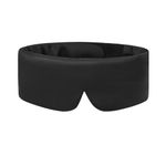 ALASKA BEAR Mulberry Silk Eye Mask, Wraparound Style Sleeping Mask and Ear Muff Blindfold for Full Blackout and Deep Sleep, Adjustable