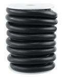 CleverDelights Solid Rubber Cord - 3/8" Diameter - 10 Feet - Buna 70 Durometer - Black - .375" Round