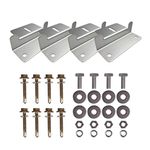 Renogy Solar Panel Mounting Bracket Holder 4 Pieces, for Mounting Solar Panel Roof Mount Z Bracket with Nuts and Screws for Motorhome, Boat, Roof, Wall and Off-Gird Roof Installation