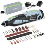 WORKPRO Cordless Rotary Tool kit 12V, Rotary Tool Set with 114 PCS Accessories, 5 Gears Variable Speed 7500-32000RPM, Powerful Engraver, Sander, Polisher, Perfect for DIY and Handmade