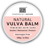 Natural Vaginal Moisturiser for Vaginal Dryness – Menopause Support, Vulva Cream Balm, Helps Relieve Irritation, Dryness, Itching, Chafing, Odour, Discomfort, Oestrogen Free (100ml) by Sera Organics