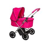 Chicco Amore Buggy Pram | Toy Travel Flat Folding Pram | Kids Travel System With Adjustable Hood & Under Seat Storage | Pushchair & Pram Toys For Kids Boys & Girls Ages 3+ (Pink)