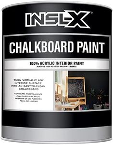 INSL-X Chalkboard Paint, Black, 1 Quart | Studio Finishes for Walls and DIY Projects | 100% Acrylic Interior Paint
