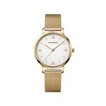 WENGER Swiss Made (Urban Metropolitan Donnissima Off White Dial Analog Quartz Women’s Watch Golden Mesh Strap- Stylish and Original) Model Number 01.1731.107