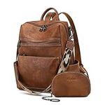 AGLOD Leather Backpack Purse for Wo