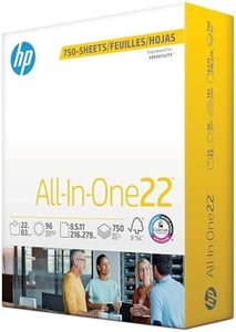 HP Papers | 8.5 x 11 Paper | All In One 22 lb | 1 Mega Ream - 750 Sheets | 96 Bright | Made in USA - FSC Certified | 207750R