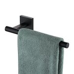 KOKOSIRI Towel Bar Matte Black Bathroom Hardware Hand Towel Rails Wall Mounted Kitchen Toilet Cabinet Paper Holder, Stainless Steel B3008BK