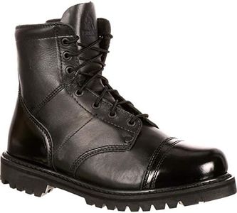 ROCKY Side Zipper Jump Boot, Black, 8.5 Wide