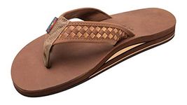 Rainbow Sandals Men's Double Layer Bentley, Redwood, 11-12