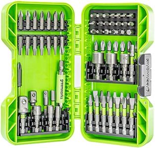 Greenworks 70-Piece Impact Rated Driving Set,Screwdriver Bit Set,Precision-Milled Bit,Modular Case,Magnetic Bit Holder