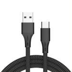 USB C Charger Cable 1.5 Meter USB A to USB C Type C Charger Fast Charging 3A Lead Nylon Braided for iPhone 15 Series Samsung Galaxy S22 S21 S20 Pixel 8 7 6 PS5 Z Flip 4 Z Flip 3 Huawei Switch