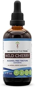 Wild Cherry Alcohol-Free Liquid Extract, Organic Wild Cherry (Prunus Serotina) Dried Bark (4 FL OZ)