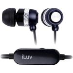 iLuv i353BLK Aluminum in-Ear Stereo Earphones with Volume Control (Black)