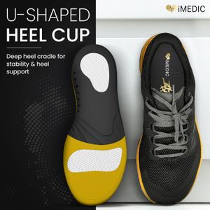 iMedic Orthotic Insoles for Plantar Fasciitis, Size M UK 7.5-8.5 – Arch Support Shoe Inserts for Men & Women