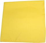 Mechaly Set of 3 Solid 100% Polyester Unisex Bandanas Yellow 22 in