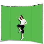 Shirtal 7.87ft x 13.12ft Green Screen Backdrop with Stand, Large Green Collapsible Backdrop with Heavy Duty Backdrop Stand for Parties, Photography,Photo Studio Video Shooting, Live Streaming,Gaming