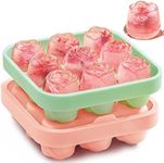 Rose Shaped Ice Cube Tray, AODISTUCE Silicone Ice Cube Trays for Freezer Rose Ice Cube Mould Ice Trays for Freezer Silicone Ice Tray Ice Cube Maker Shaping18 Pieces 3cm Small Rose Ice Balls