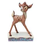 Jim Shore Enesco Disney Traditions 6013064 Bambi Christmas Personality Pose Figurine 4.43"