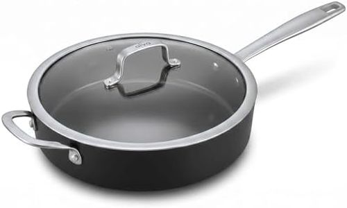 Alva Maestro 4-Quart Ceramic Sauté Pan with Lid – Diamond-Reinforced Nonstick, PFAS/PTFE-Free, Induction & Oven Safe, Spill-Free Cooking, Easy Clean, Belgian-Engineered Healthy Cookware