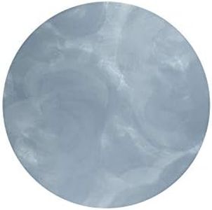 Waterproof Premium High Chair Mat - 41” Non-Toxic Baby Feeding Mat for Easy Clean, Spill-Resistant Floor Protector - Durable Toddler Dining Mat Clouds (Gray)