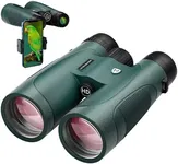 15x52 HD Binoculars for Adults High Powered with Upgraded Phone Adapter - Large View Binoculars with Clear Low Light Vision - Lightweight Waterproof Binoculars for Hunting Bird Watching Travel Cruise