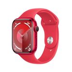 Apple Watch Series 9 [GPS 45mm] Smartwatch with (Product) RED Aluminium Case with (Product) RED Sport Band. Fitness Tracker, Blood Oxygen & ECG Apps, Water-Resistant - M/L