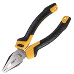 Deli DL2006Z 6" Combination Plier Two-Colour Ergonomic Design & Anti-Slip Rubber Grip Tool for Home and Professional Use (1Pc)