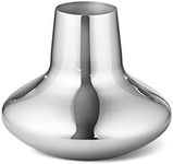 Georg Jensen Flower Vase with Scandinavian Design by Henning Koppel - Mirror Polished Stainless Steel - Large